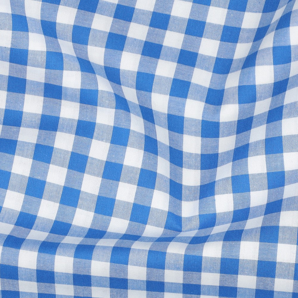 Fast Bomull - Gingham Lillemartine, Blå