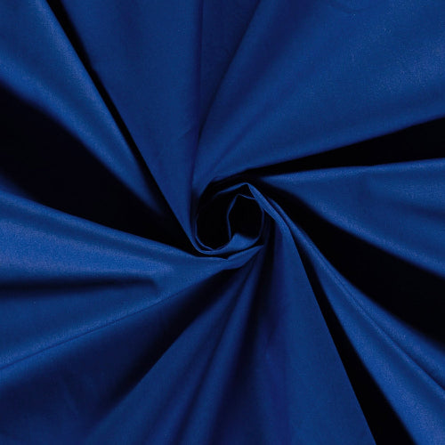 Fast Bomullspoplin, Kongeblå