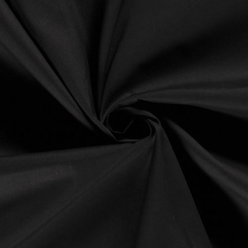 Fast Bomullspoplin, Svart