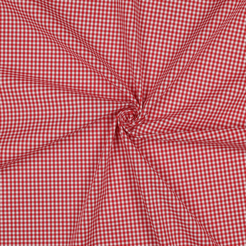 Fast bomull - Lillemartine - Rød