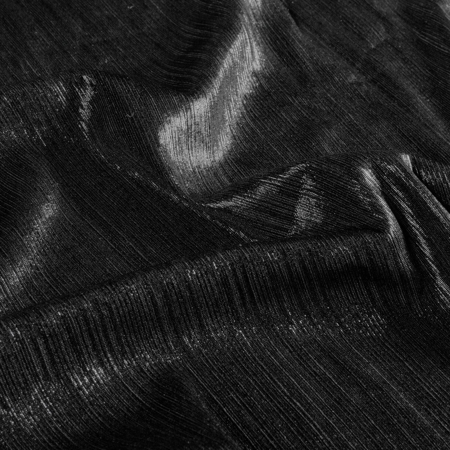 Foliert jersey stoff - med god Stretch, Bronze svart