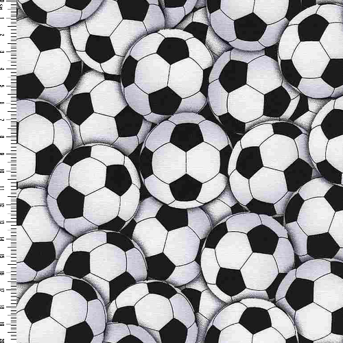Bomullstoff med&nbsp; fotballmotiv