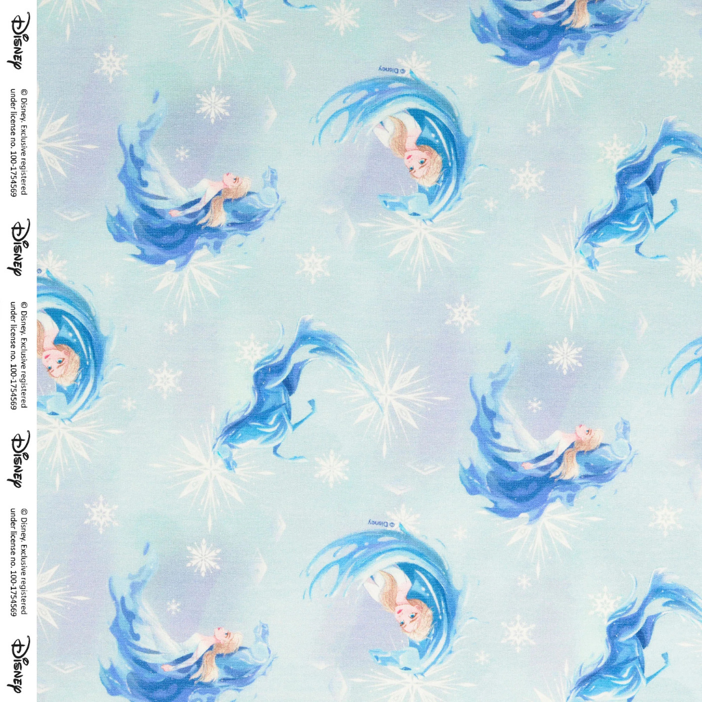 French Terry - Elsa Frost, Lys blå