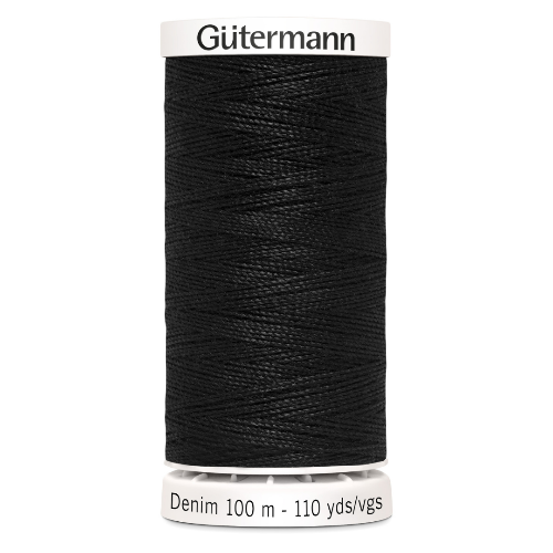Gütermann Denim 100m Sytråd 1000 (svart)