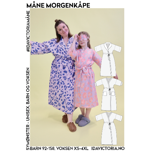 Ida Victoria - Måne Morgenkåpe, Barn, dame og herre