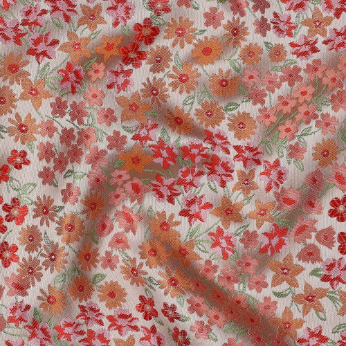 Jacquard / Brokade - små blomster