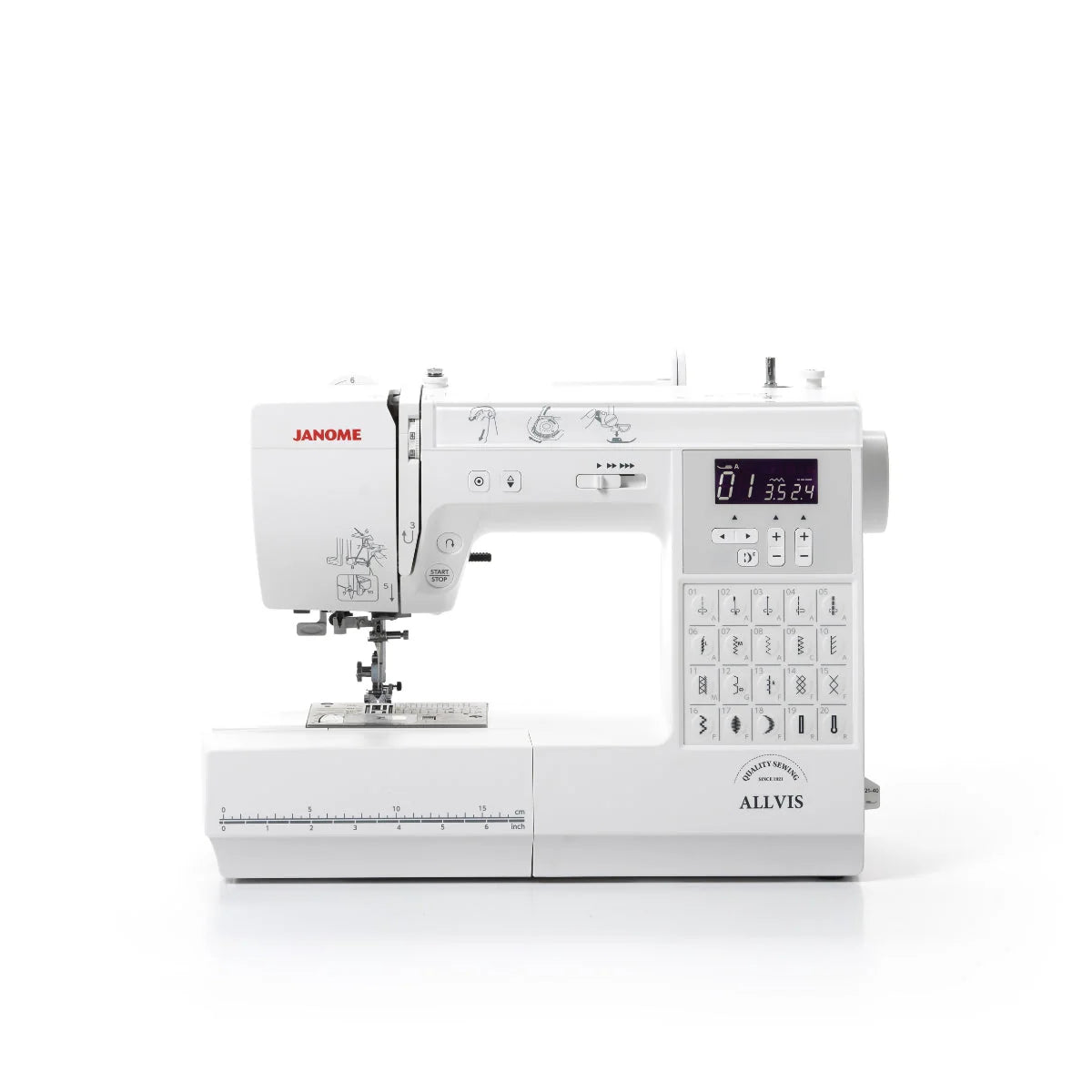 Janome Allvis 740DC- Elektroniske symaskiner