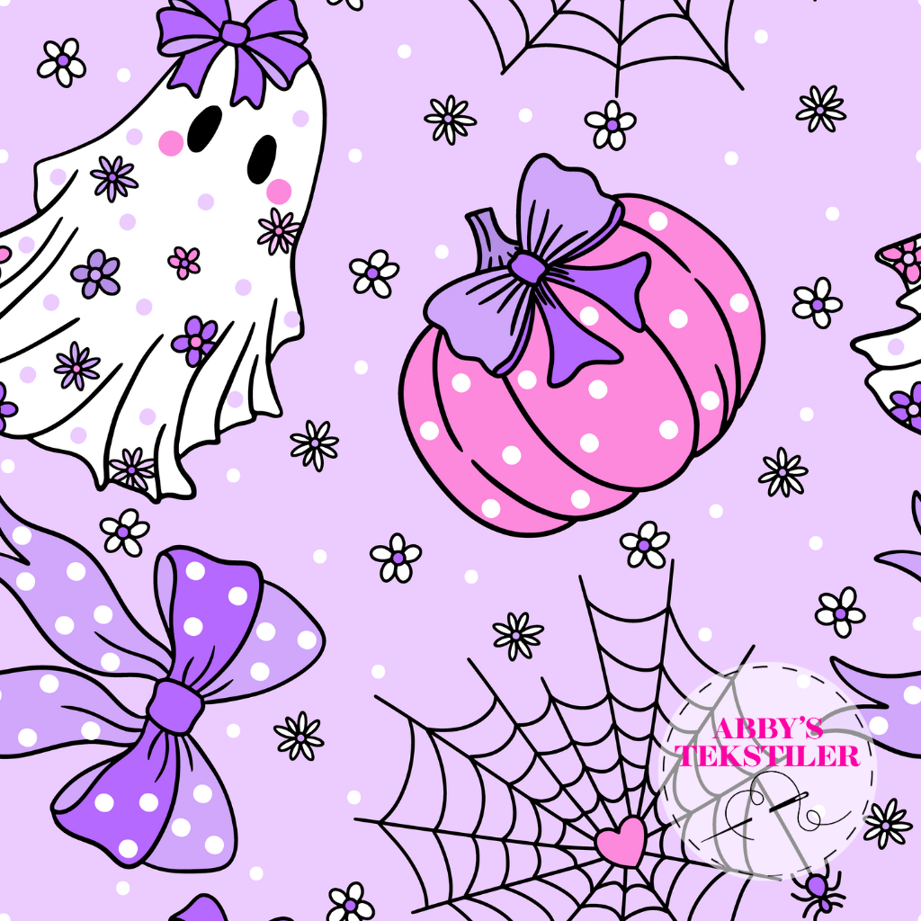 Jersey - Halloween lilla pastel