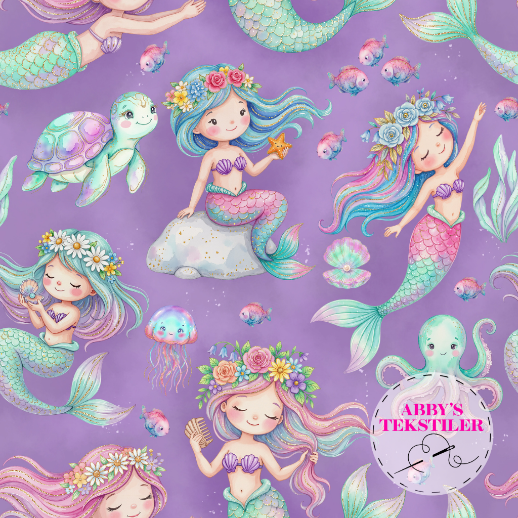 Jersey - Havfrue lilla