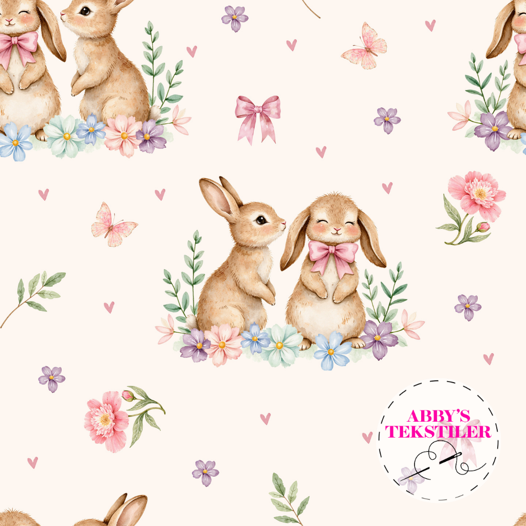 Jersey - Søt kanin offwhite