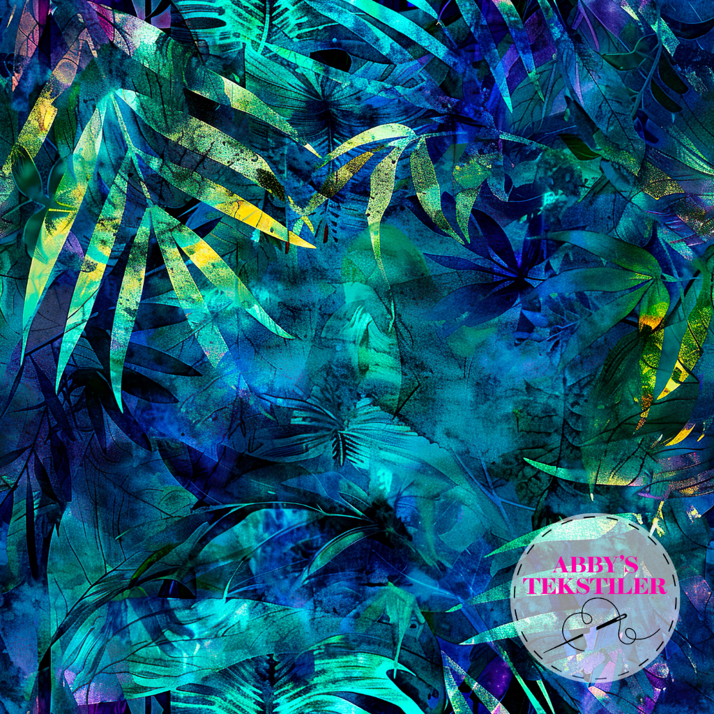 Jersey -Blad Batikk Look