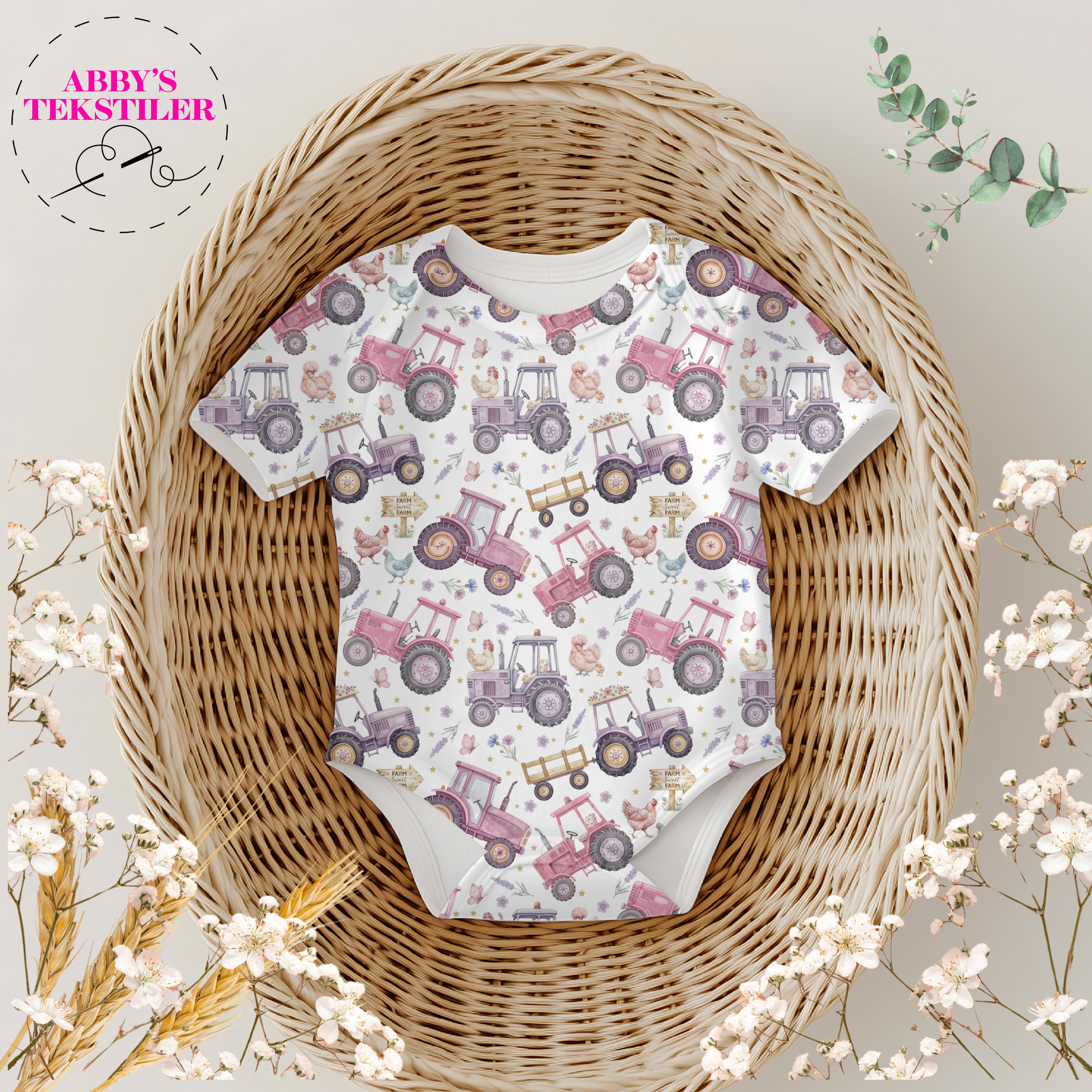 Jersey - Gård Traktorer, Hvit
