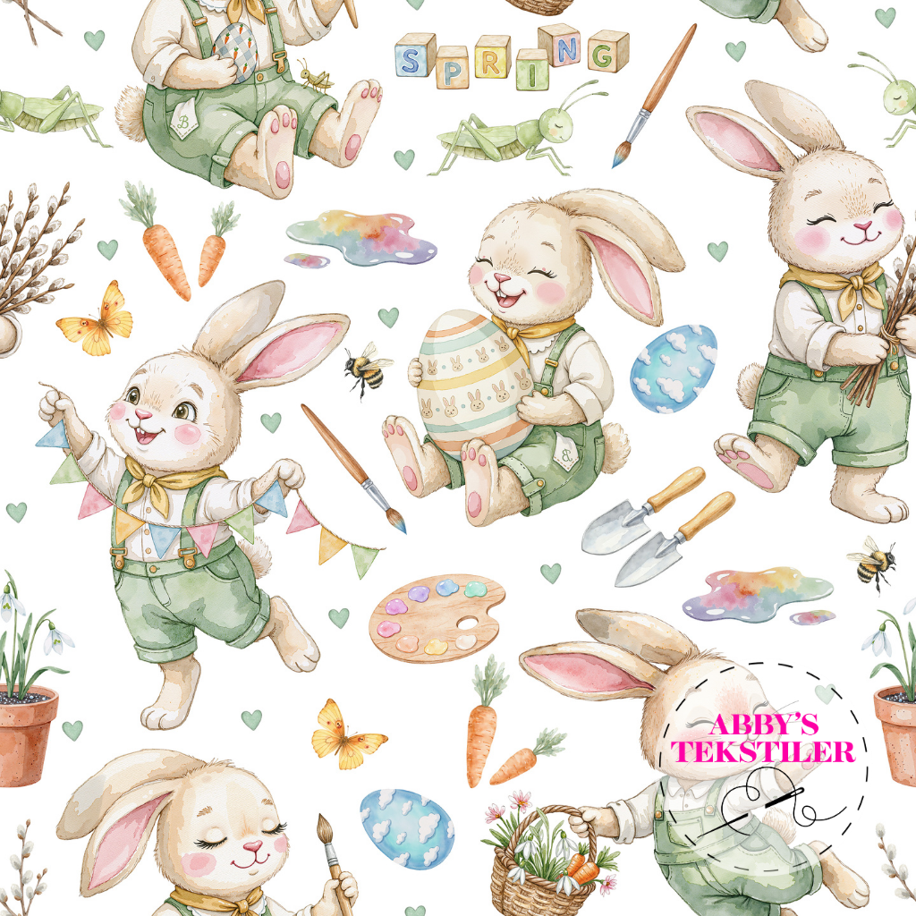 Jersey - Kanin og  easter eggs