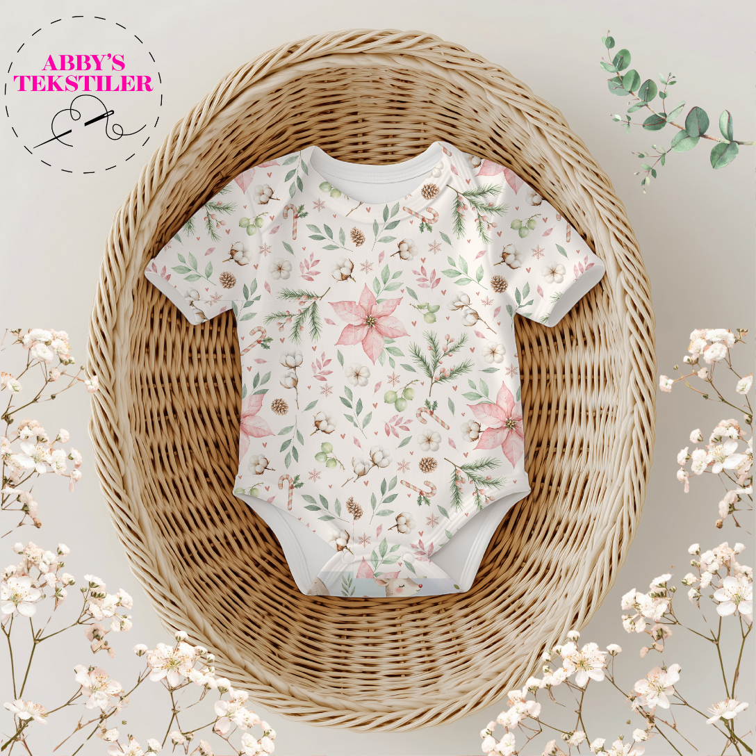 Jersey - Rosa Julestjerner, Krem