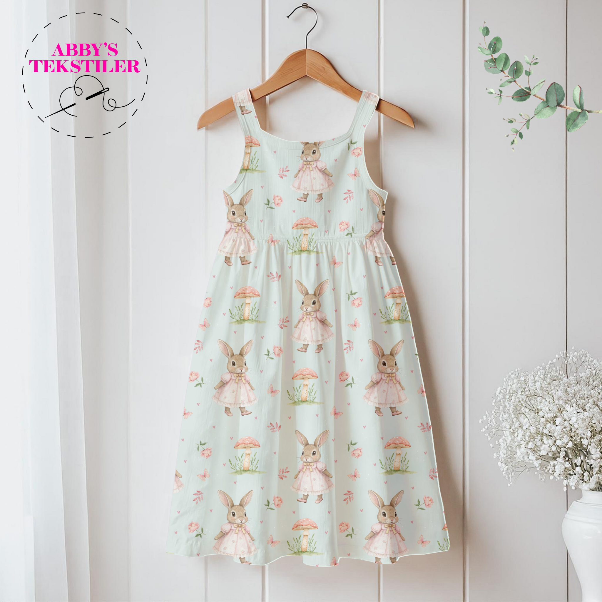 *Forhåndsbestilling* Jersey - Rosa Kanin mint