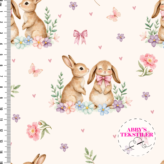 Jersey - Søt kanin offwhite