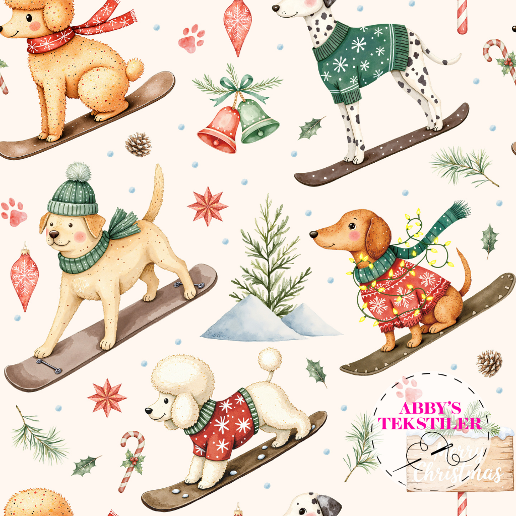 Jersey - Vinter hund offwhite