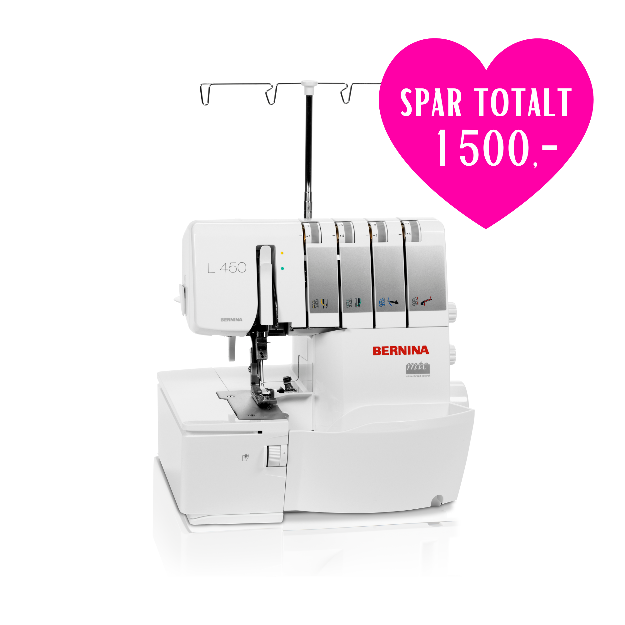 Kampanje! Bernina L450 - Overlockmaskin inkl.sybord