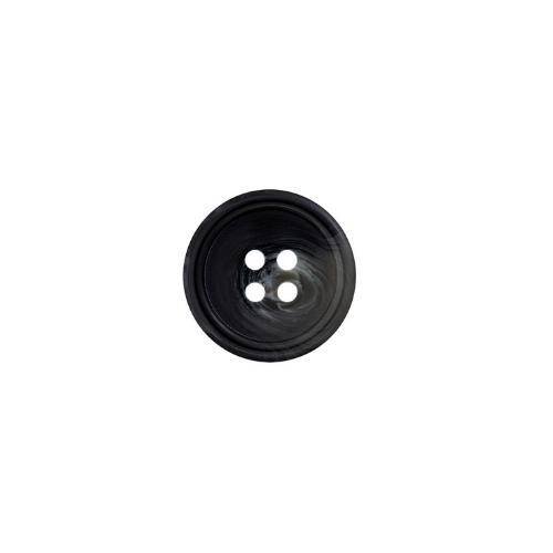 Knapp – 4-hull 22mm Mørk Grå