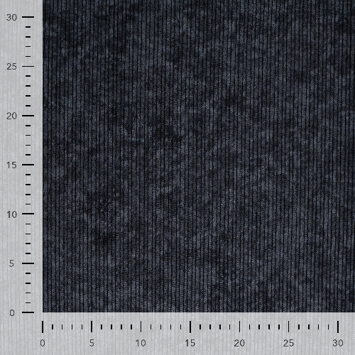 Kordfløyel - High-Low Kord, Svart