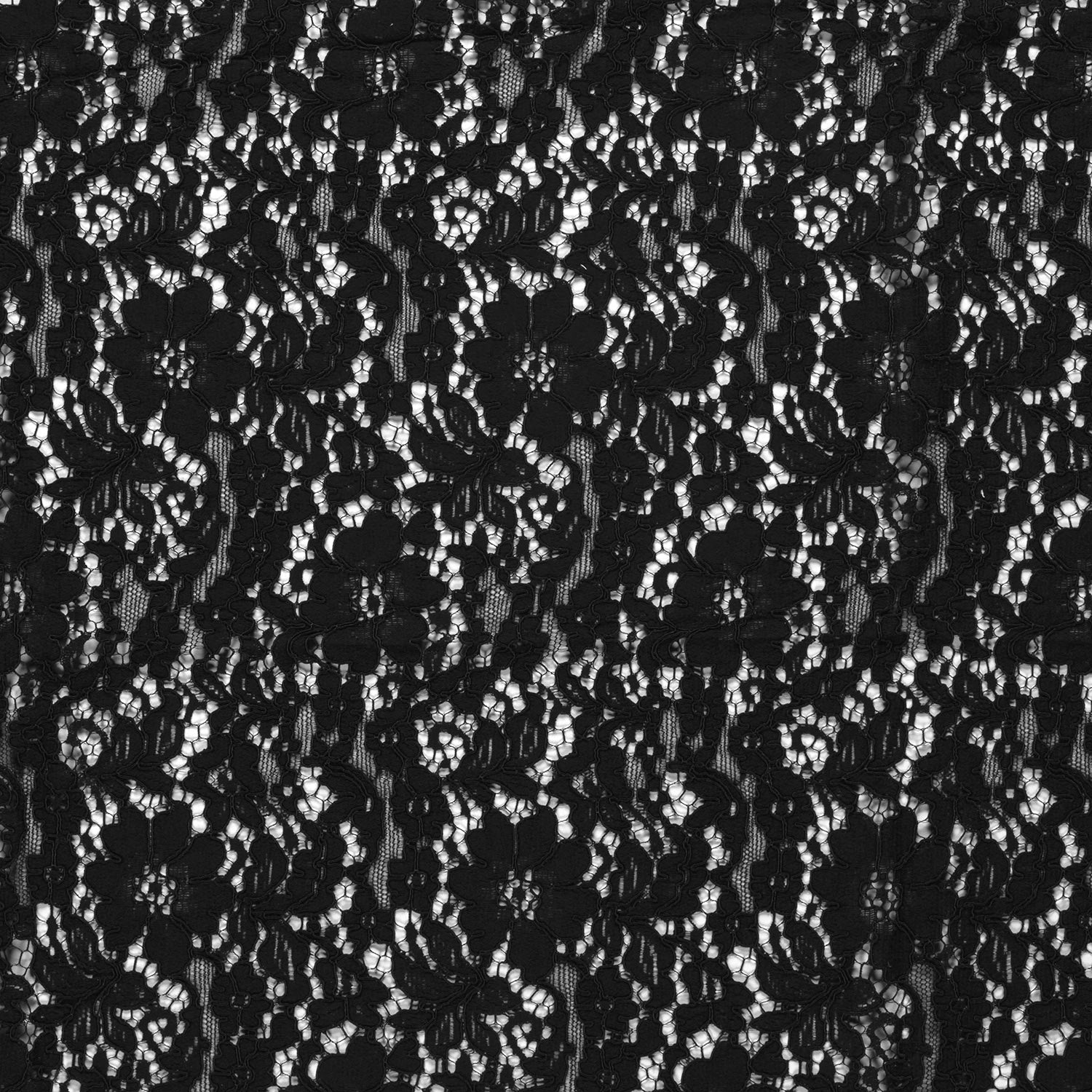 Lace blonde - Blomster - Svart