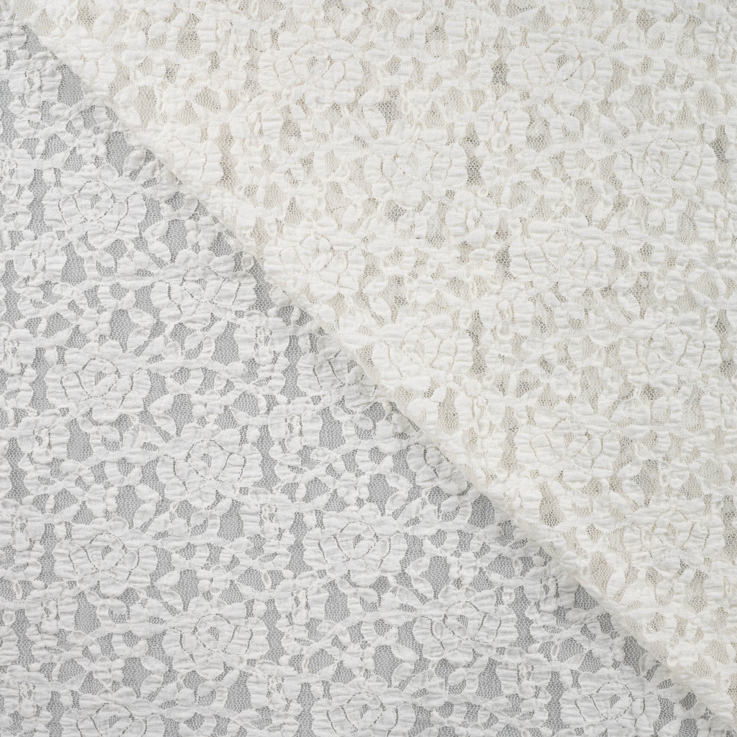 Lace blonde - med litt stretch - offwhite
