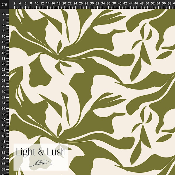 Light & Lush Twill Vevd Viskose - Grønn