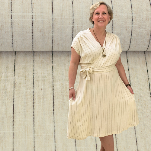 Linen Viskose - Landshut Krem