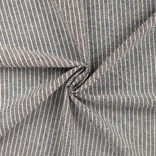 Linen - Striper, Natur og Svart