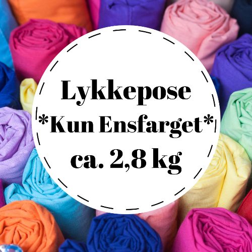 Lykkepose - Bekledningsstoff - ENSFARGET