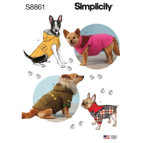 SIMPLICITY - 8861-A, Hund Jakker