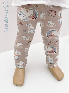 MiniKrea 00120 - Baby Leggings, str. 0-4 år