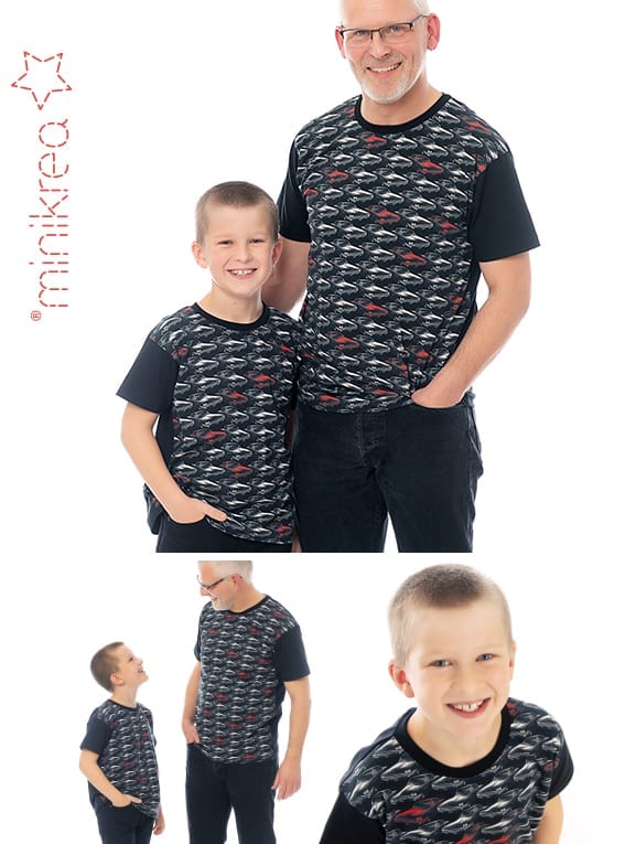 MiniKrea 66210 - T-skjorte, Herre og Gutt
