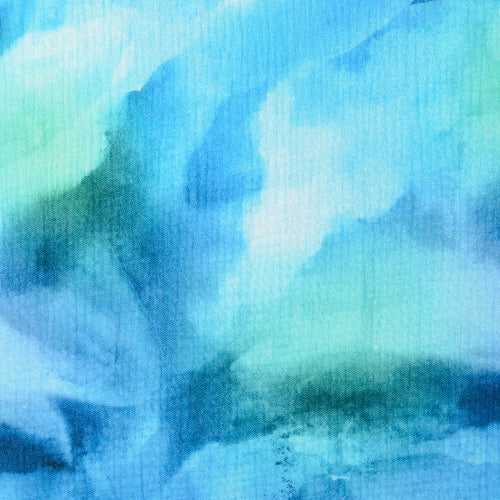 Musselin - Batikk Blå