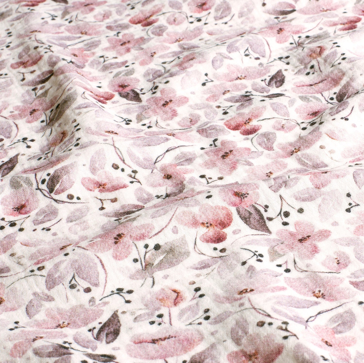 Musselin - Ida Små Blomster, offwhite