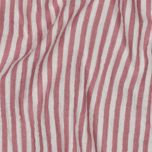 Musselin - Stripet - Rosa