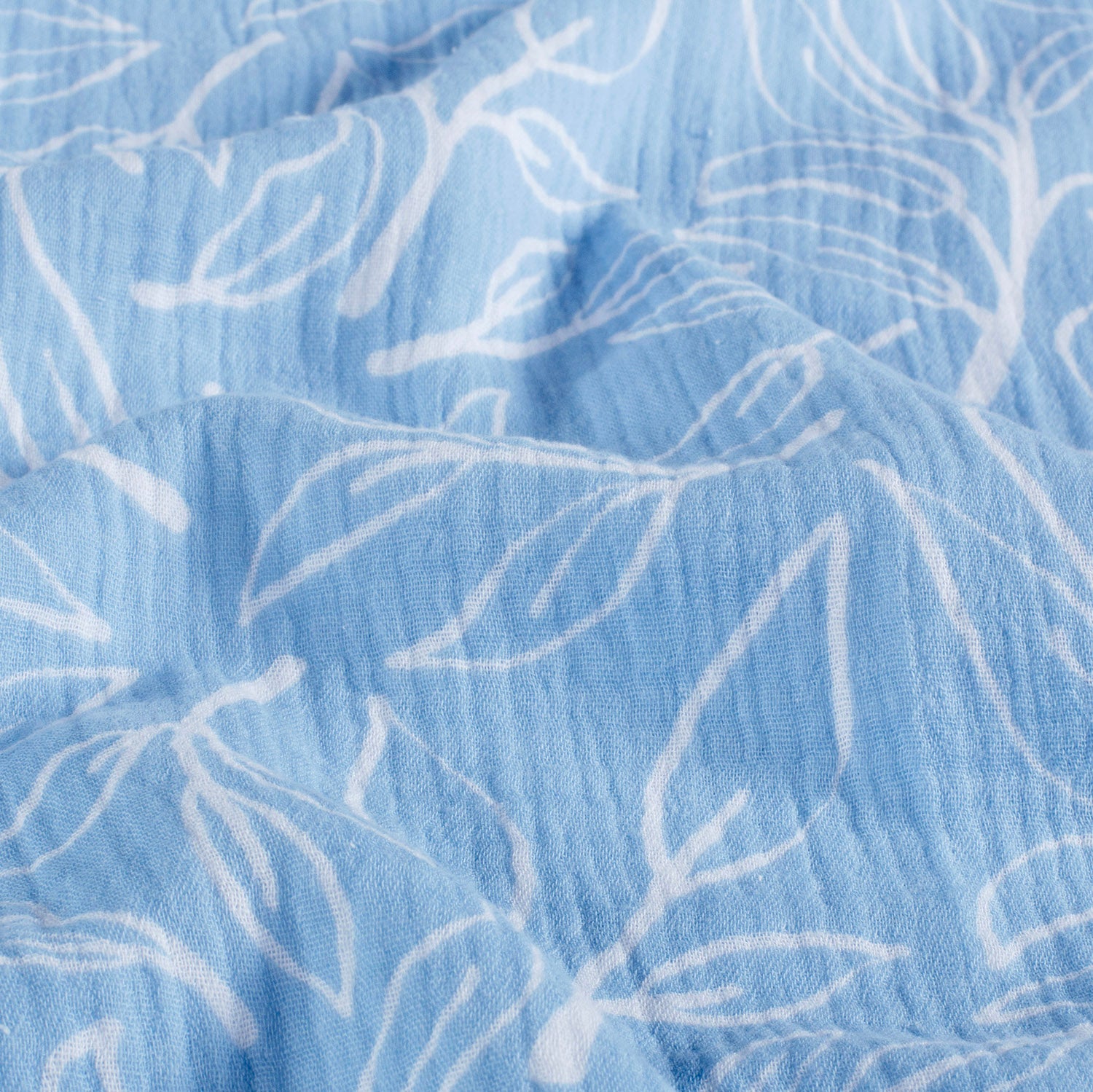 Musselin - Twigs Lys blå