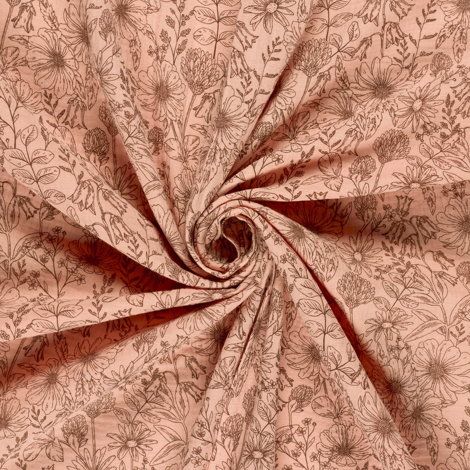 Musselin - blomster, Vintage