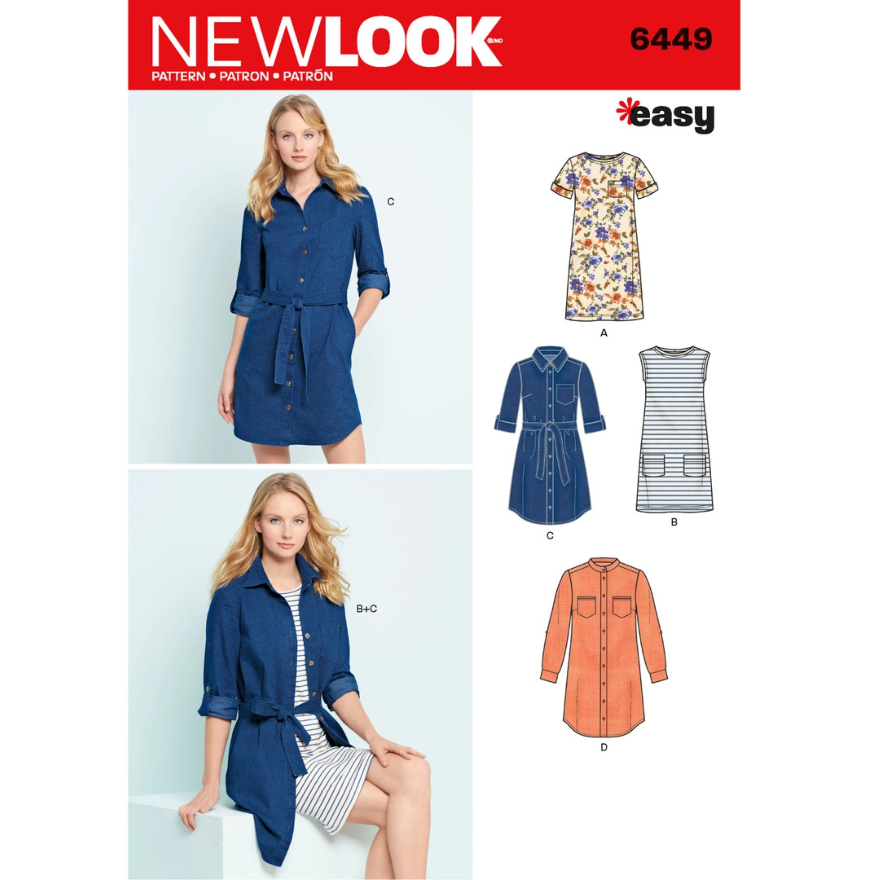 New Look - 6449  Dame Skjorte og topp str. 34-46