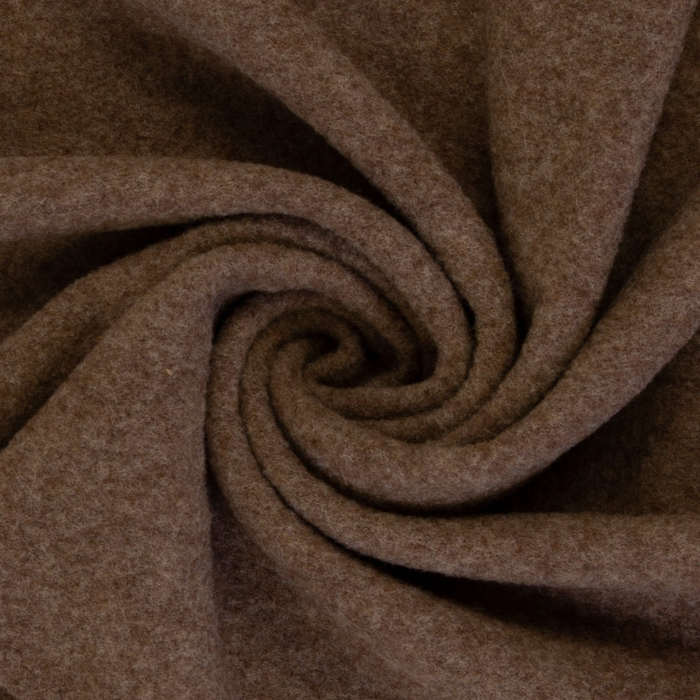 Nydelig Ull Fleece - Melert brun