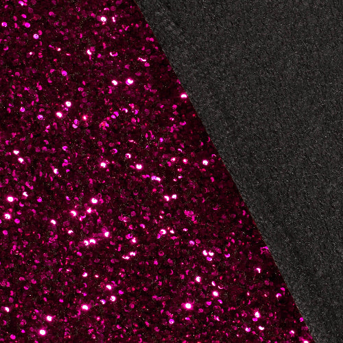 Paljettstoff - Fuksia, med god stretch