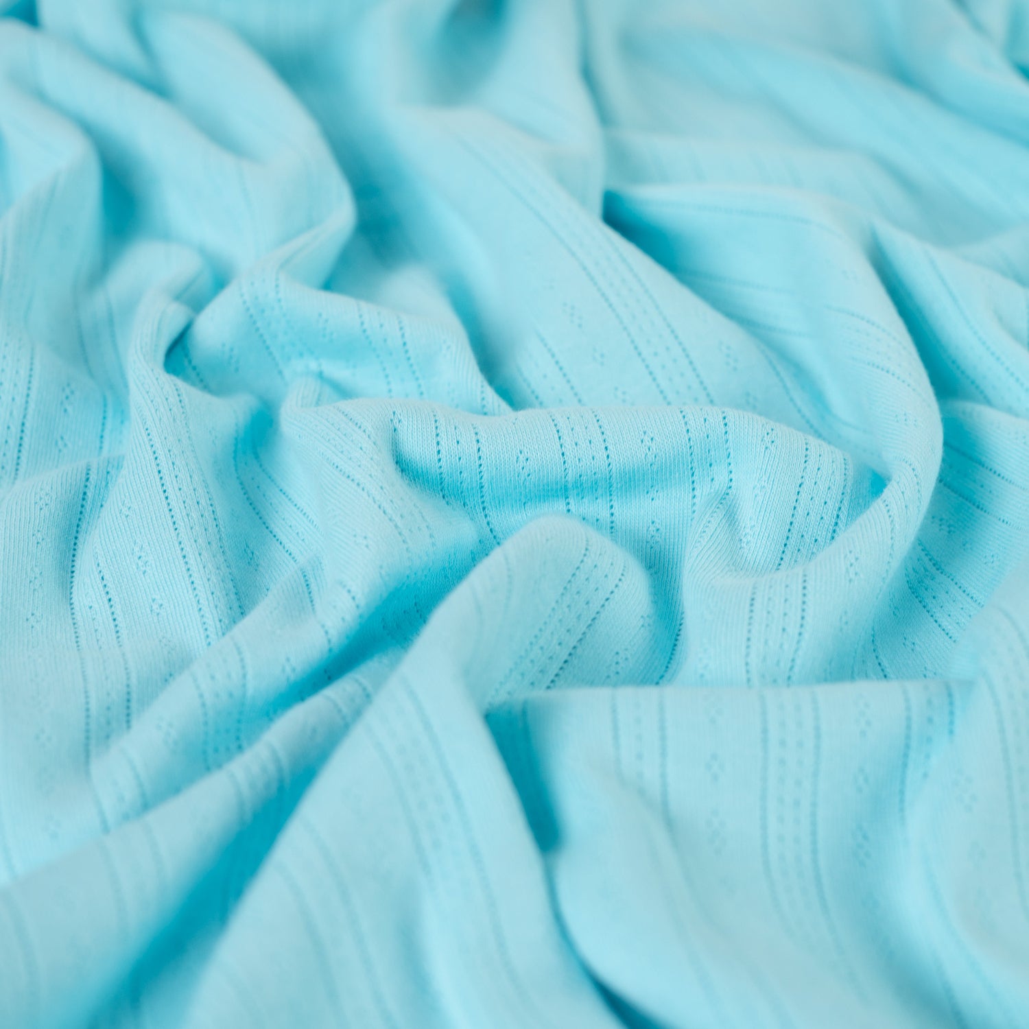 Pointelle Jersey - Aqua