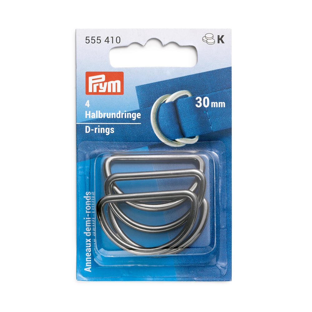 Prym D-ring 30mm 4stk – Gunmetal