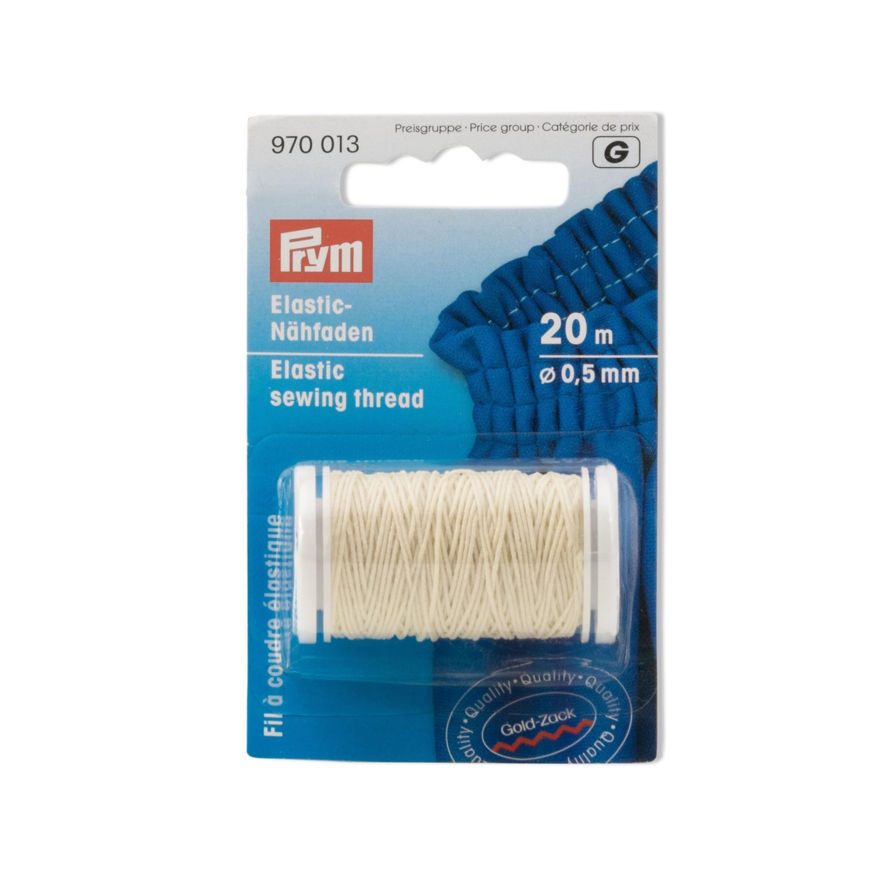 Prym Elastisk Tråd  ecru 20 m 