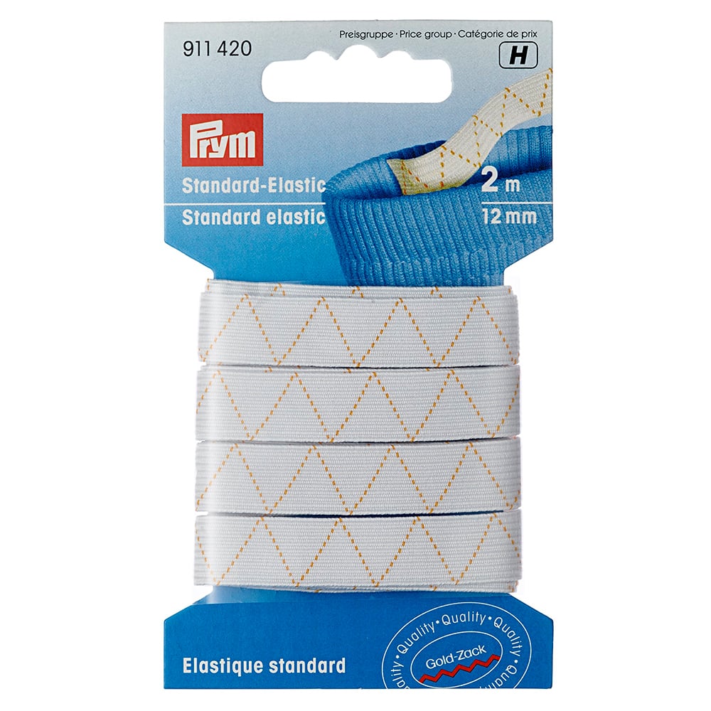 Prym Elastisk strikk 12mmx2m – hvit