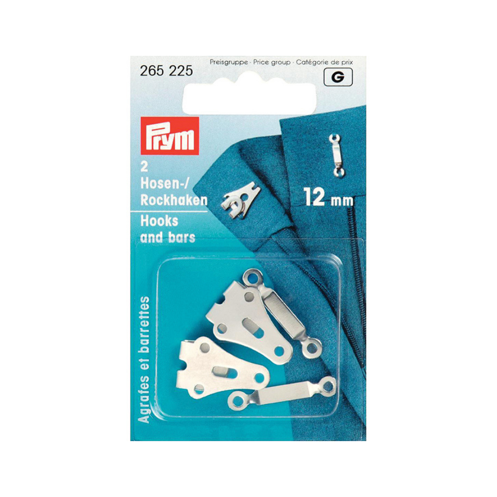 Prym Hekter 12mm 2 stk sølvfarget
