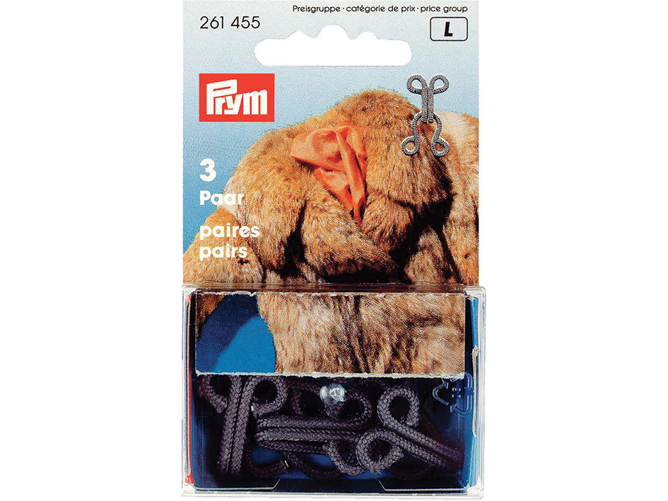 Prym Hekter til Pels – Grå 3 par