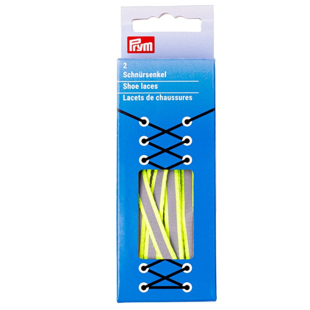 Prym Reflex Skolisse Flat 8mm – 90cm x Gul/sølvfarget