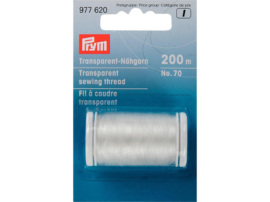 Prym Sytråd Gjennomsiktig No.70 – 200m lys