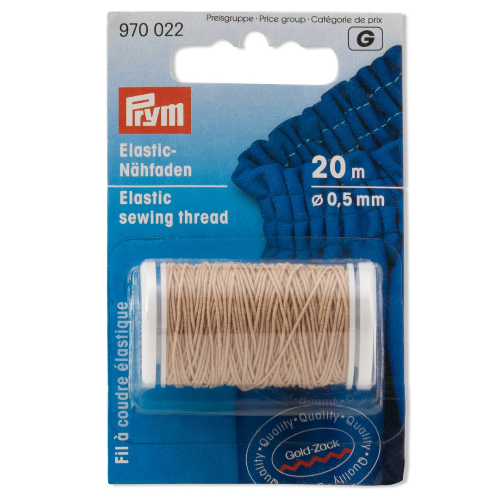 Prym Elastisk Tråd - Sand 20 m